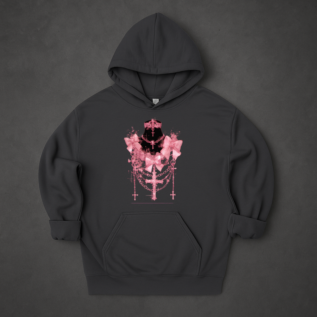 Body Made With Chains And Ribbons Hoodie