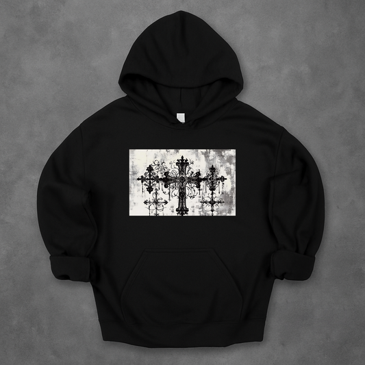Gothic ink cross  Hoodie